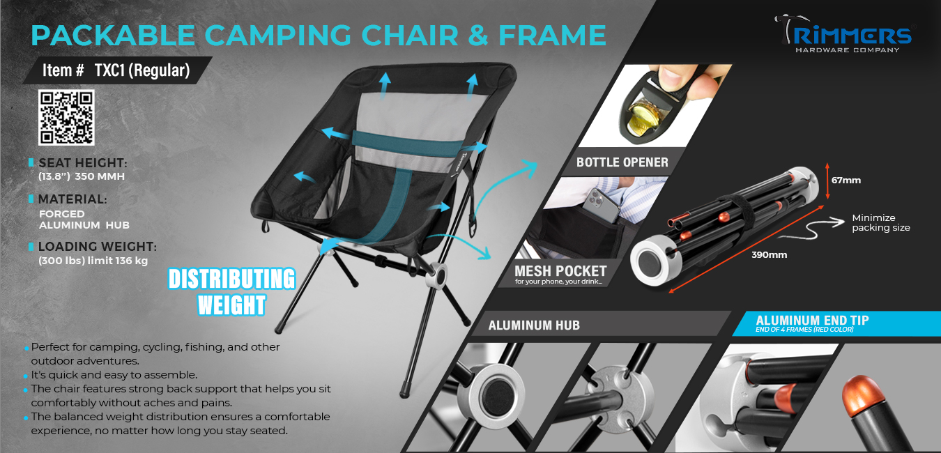 Packable Camping Chair Frame