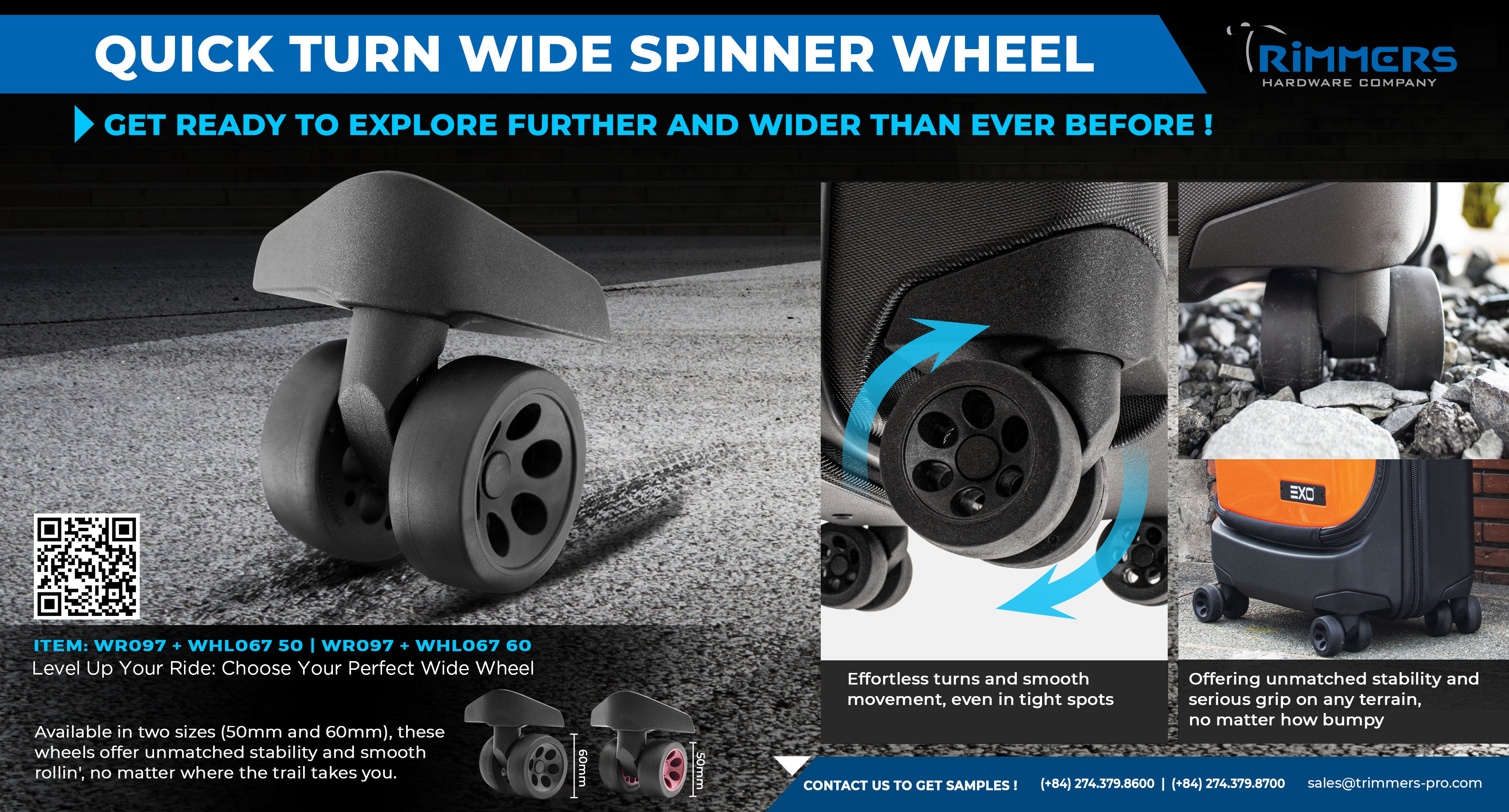 Quick Turn Wide Spinner Wheel